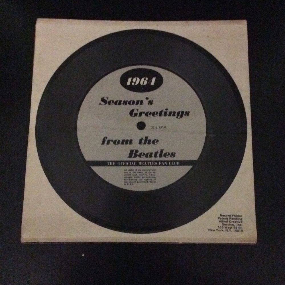 The Beatles 1964 Seasons greetings rare item